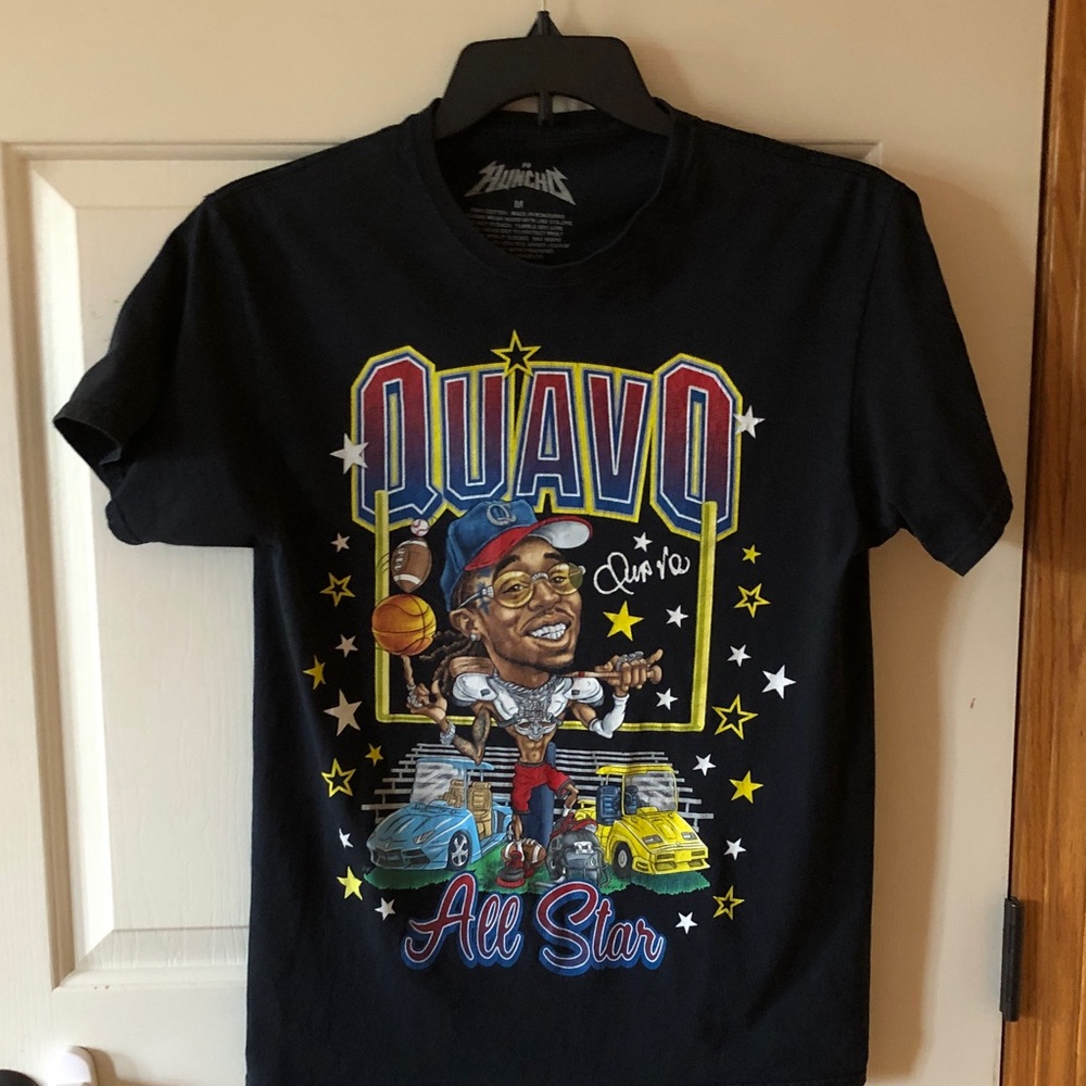 Bravado Black Quavo All Star Graphic Short Sleeve Tee